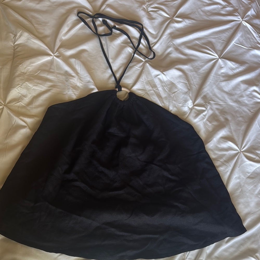 Black Halter Neck top